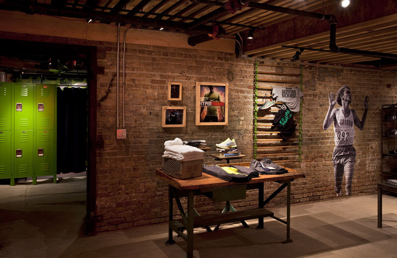 commercial design portfolio nike chicago spikeshed retail