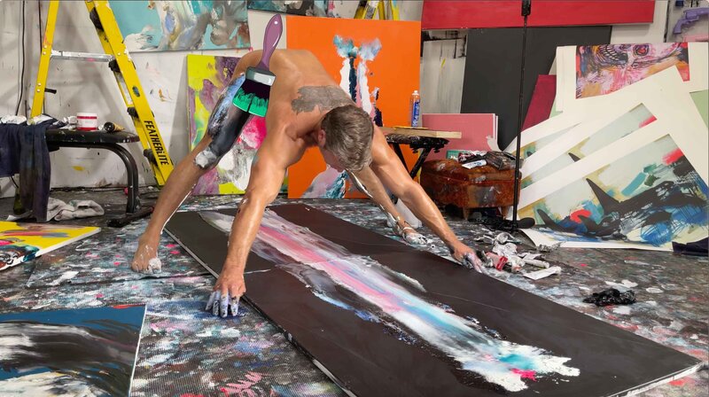 Brent Ray Fraser Abstract Penis Painting 2021 - 12