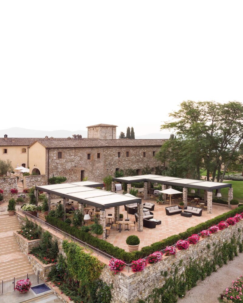 Castello di Casole Tuscany - Terrace