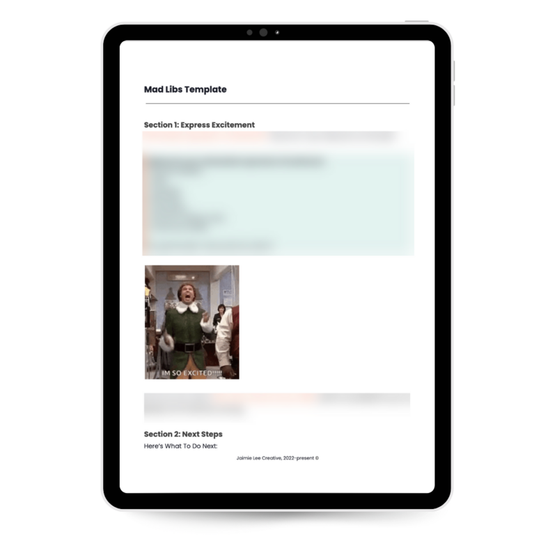 TY Page- Sneak Peek - Mad Libs