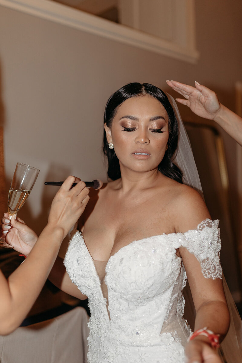 Bride getting ready | Lightner Museum Wedding | St. Augustine, FL | Phavy Photography