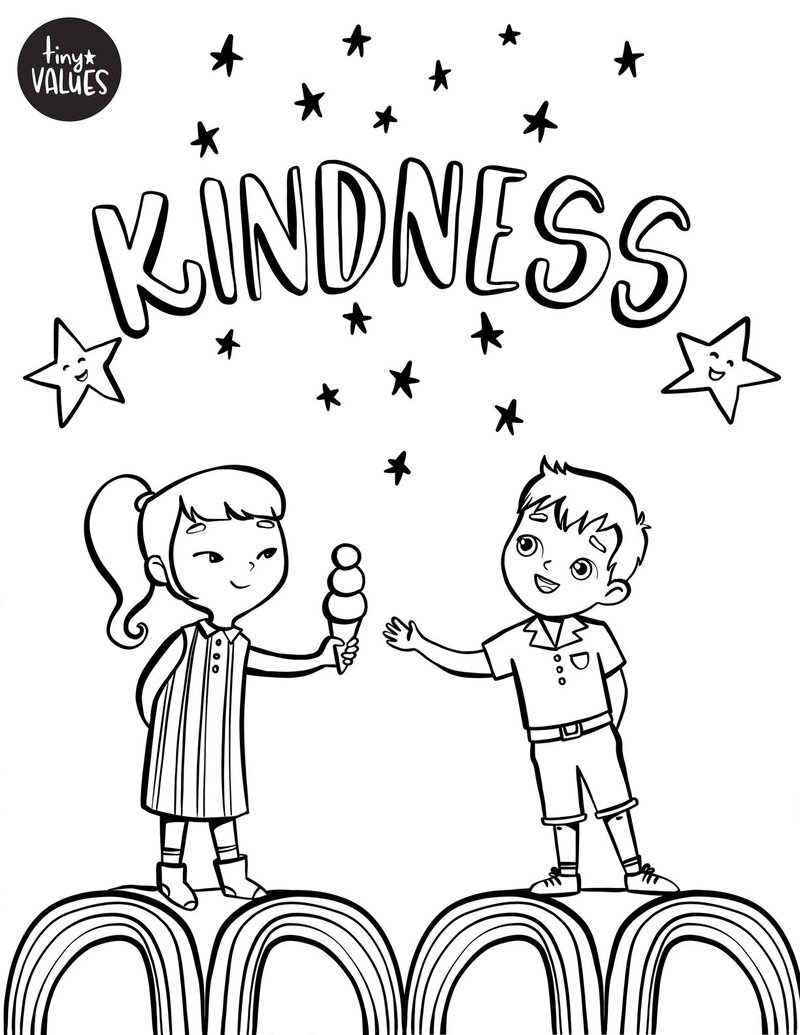 kindness coloring pages