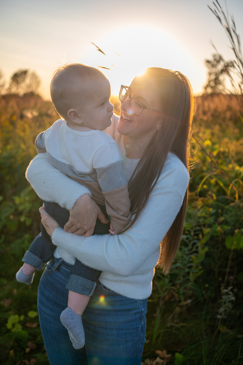 Mother-and-son-at-golden-hour