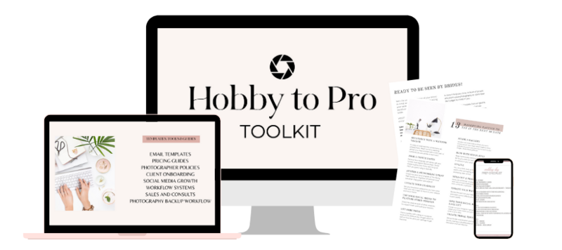 mock up of hobby to pro toolkit graphic for course