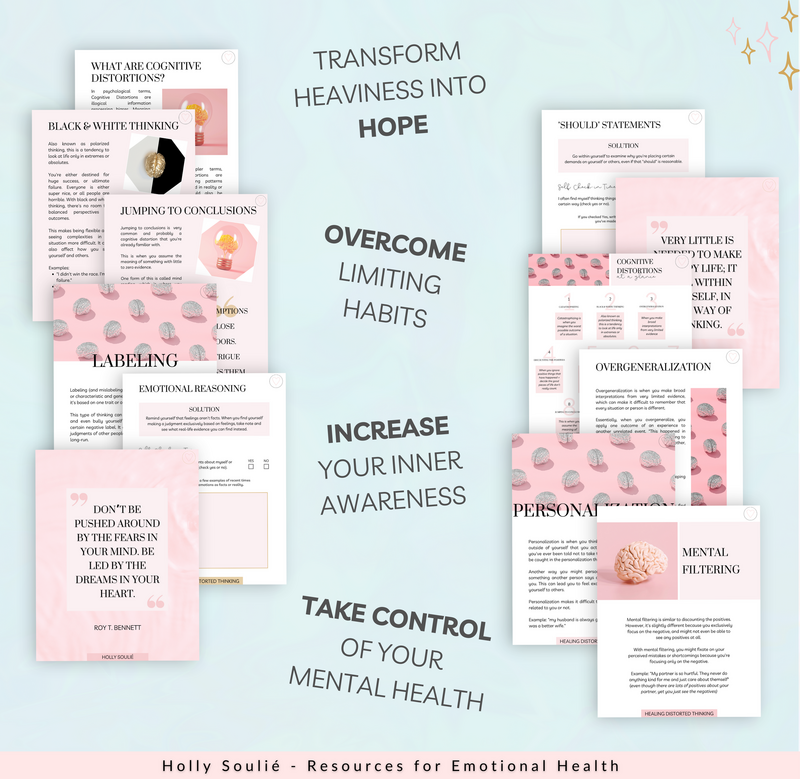 Distorted Thinking Workbook etsy listing (1)6