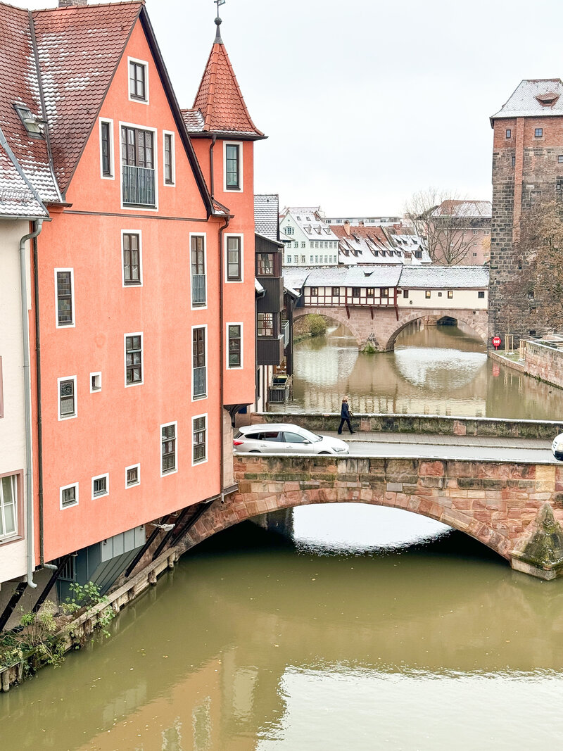 Nuremberg Germany Karl August hotel view from balcony 