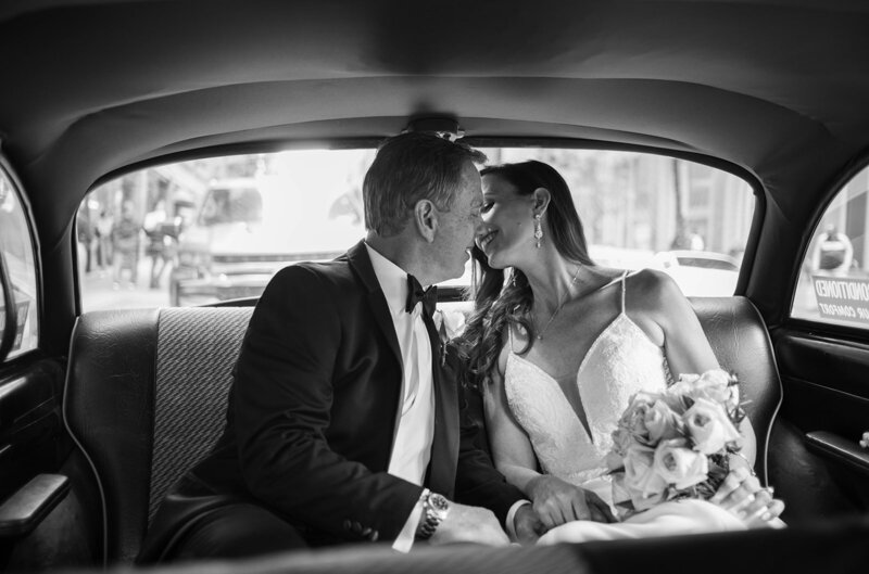 nyc taxi wedding photography