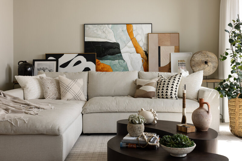 sophisticated interiors , warm and calming