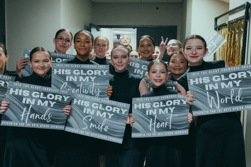 Group of girl dancers at Dallas showcase