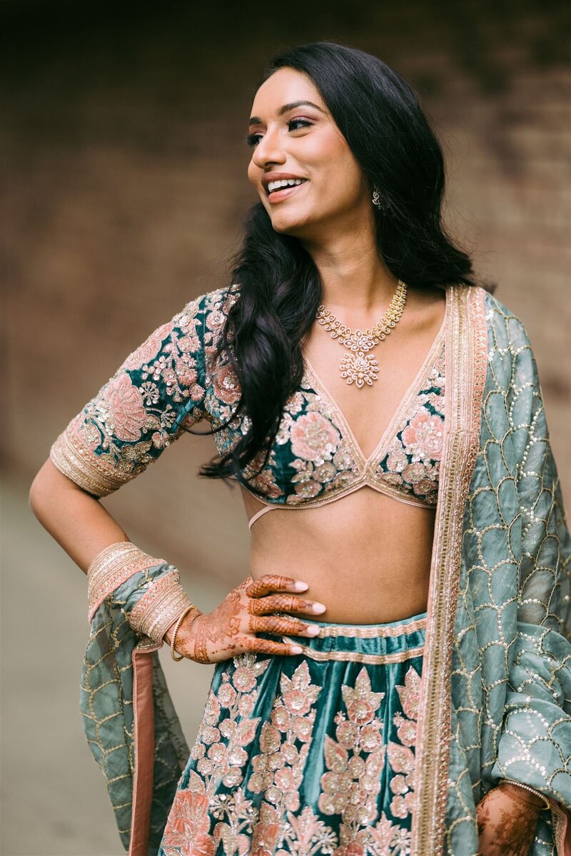 bride dressed and styled by pattupleats