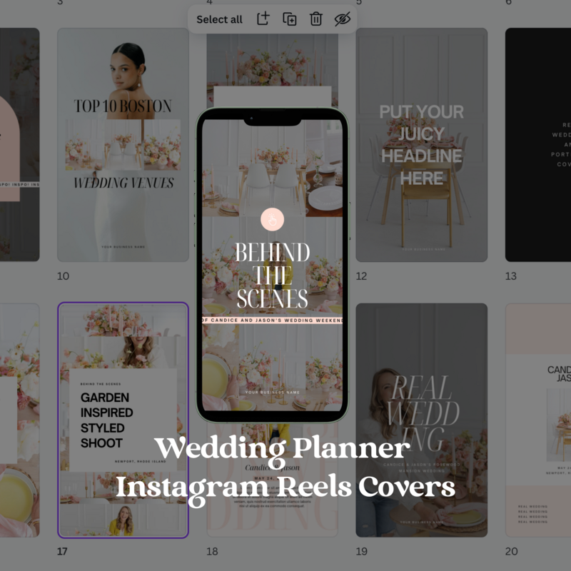Wedding Planner Instagram Reel Templates