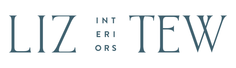 Liz Tew Interiors Secondary logo in navy