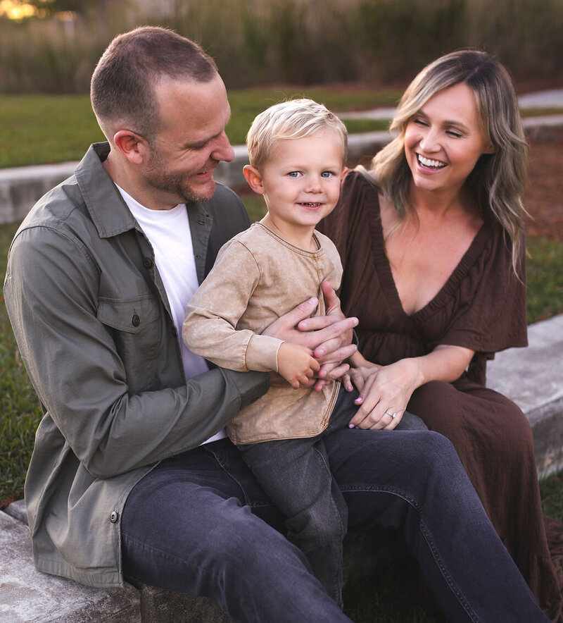 Clay Manley with his family