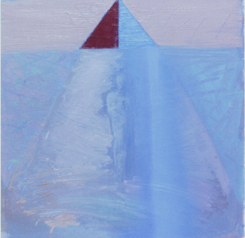 Safety-ZoneseriesHiding- 1989 - oil on paper 63 x 84 cm