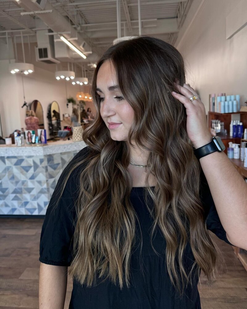 Dimensional Brunette Hair Color by Salt Hair Collective - East Beach Norfolk Hair Salon for Lived in Low Maintenance Color - 9