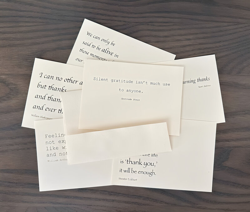 gratitude note cards