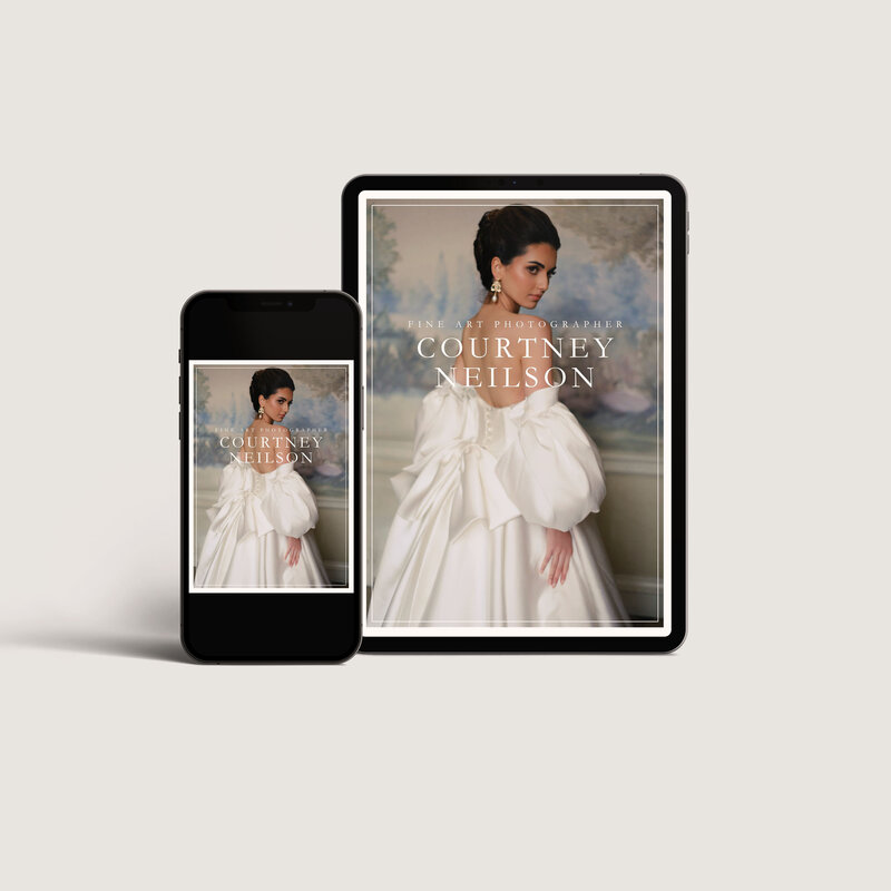 fine art photography canva brochure template