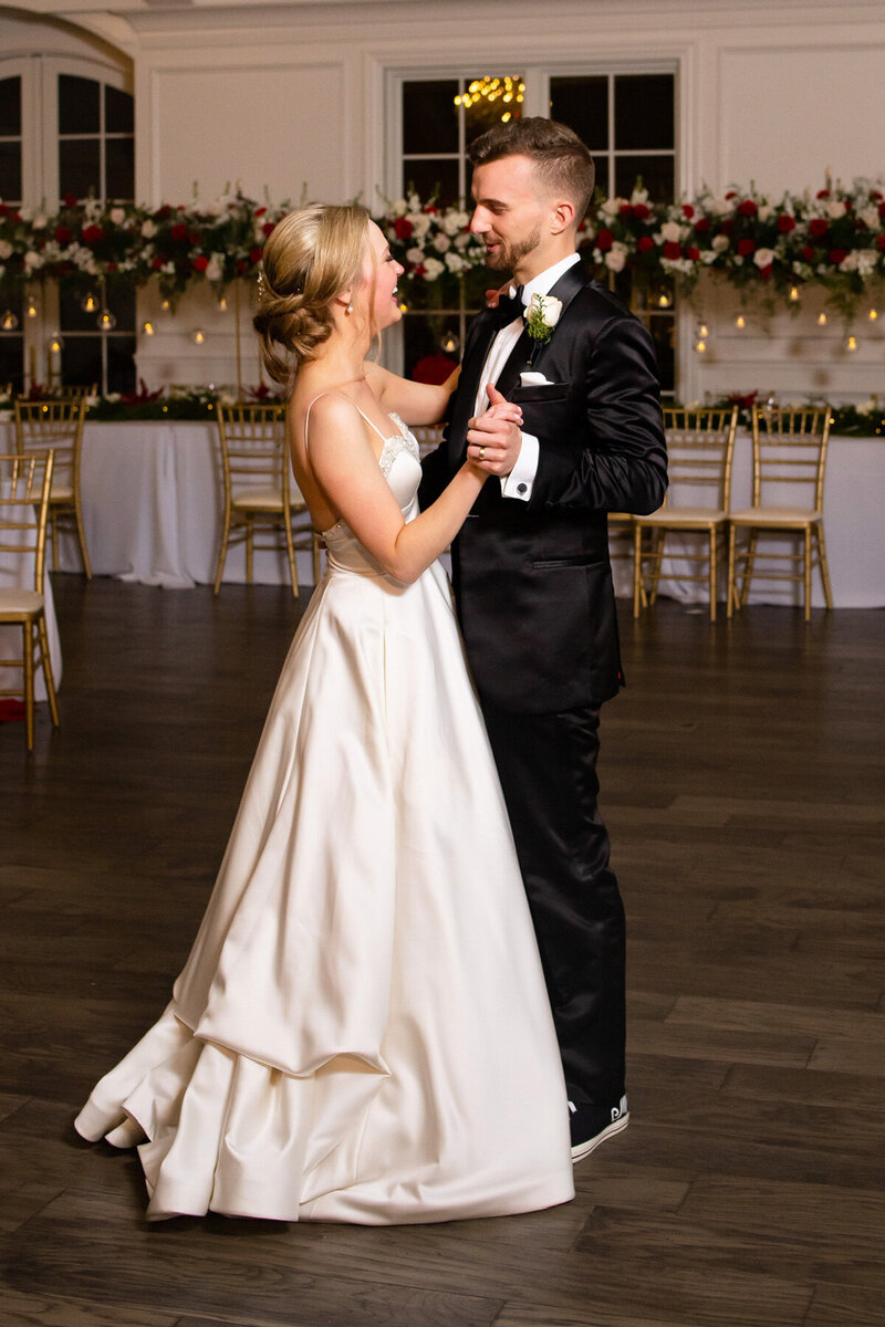 happy bride and groom at texas wedding