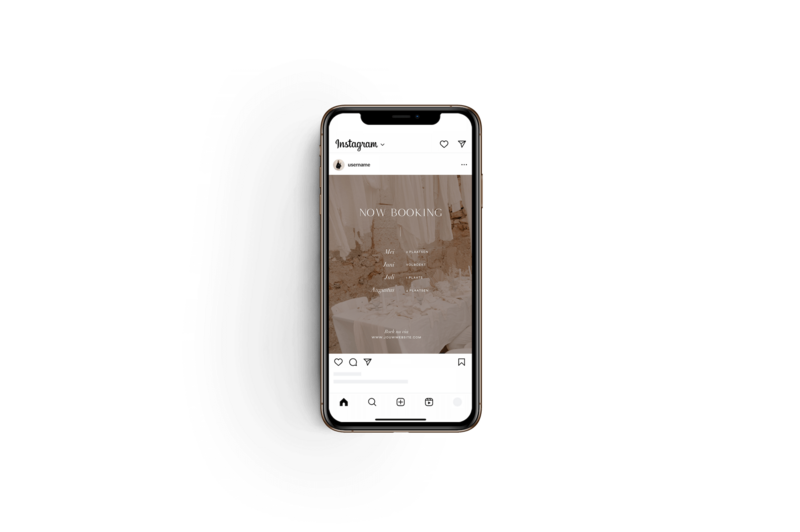 Elegante Instagram post templates voor fotograaf