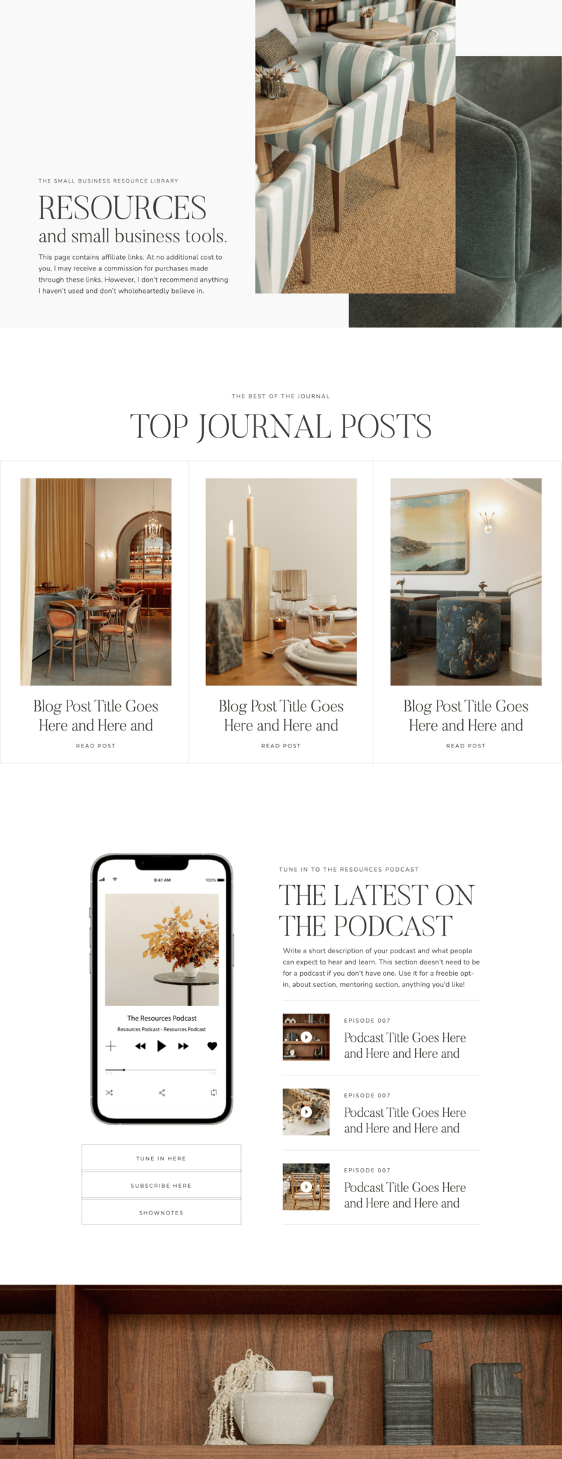 Showit Website Template