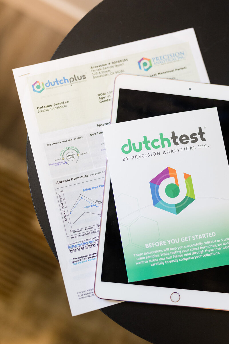 Printed dutch test results