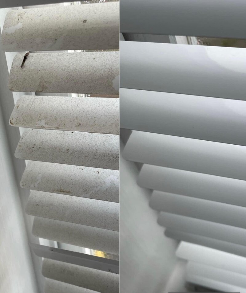Blinds - before and after