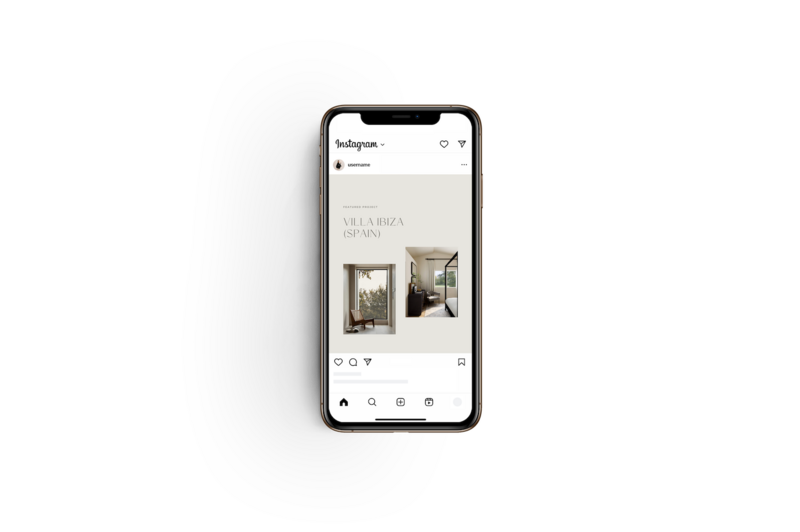 Earthy Instagram templates Fern & Fig 3
