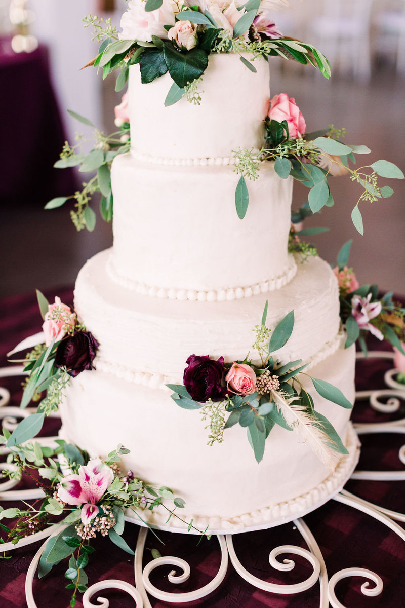 custom wedding cake by brides grandma