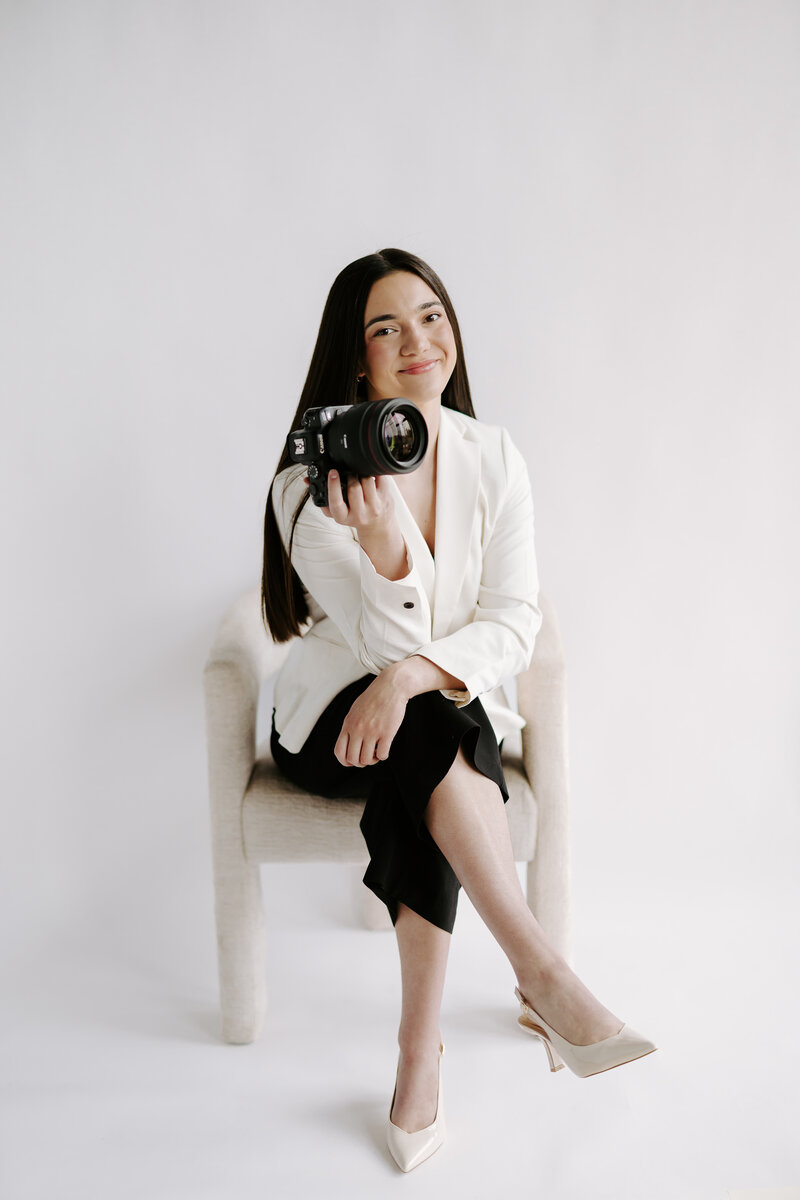 Portrait of Gabrielle Vignola in downtown Boston, Massachusetts, Boston wedding photographer