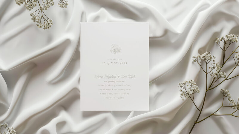 neutral save the date