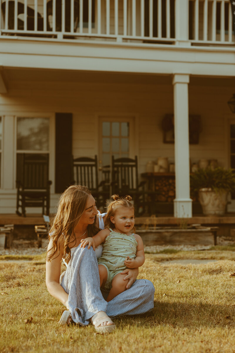 Nostalgic lifestyle family session at The Acre in Abilene, TX