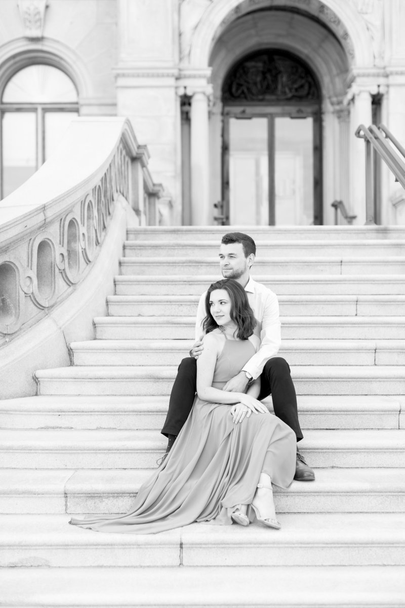 Deanna & Grant | Capital Building Engagement Session | DC Wedding Photographer | Taylor Rose Photography-95