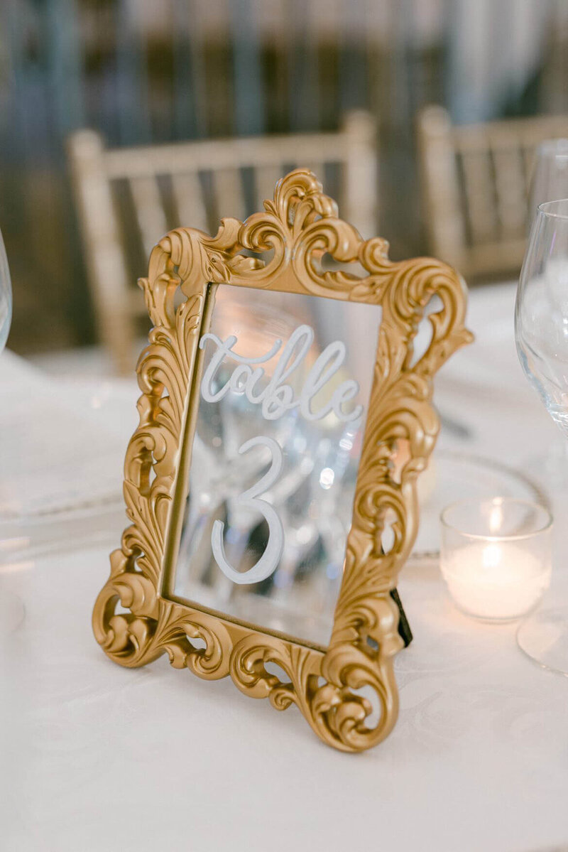 SGH Creative - Gold Antique Table Numbers