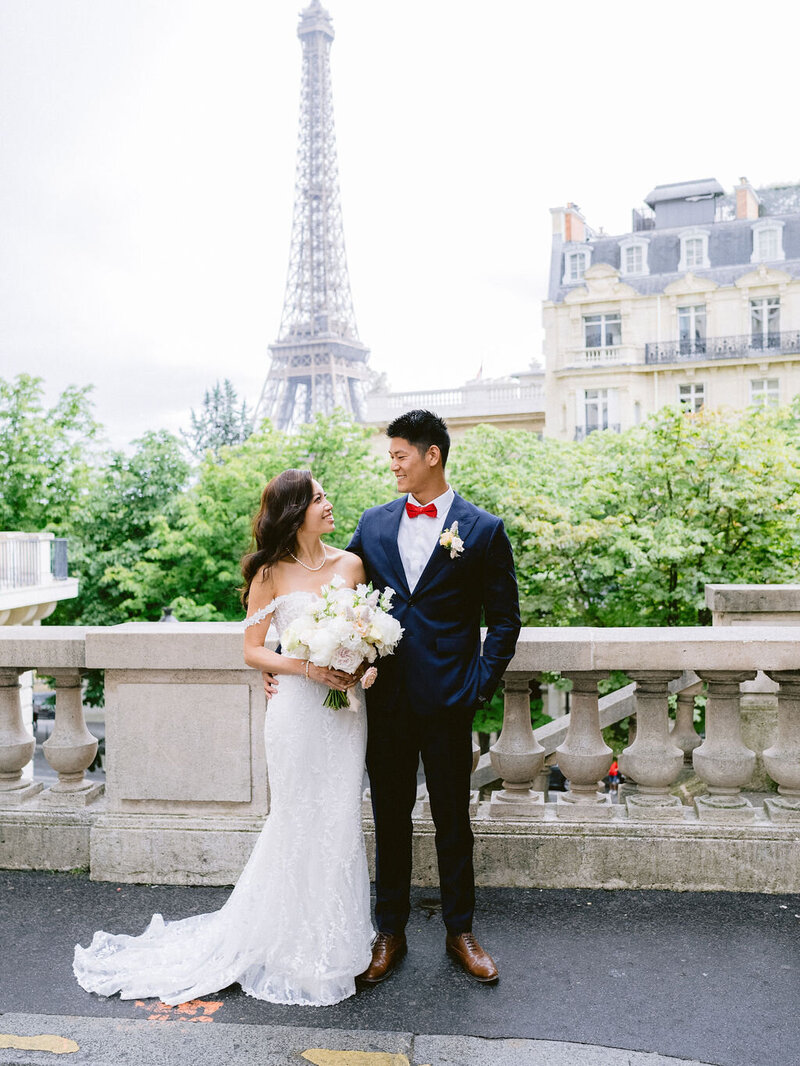 Eiffel tower wedding