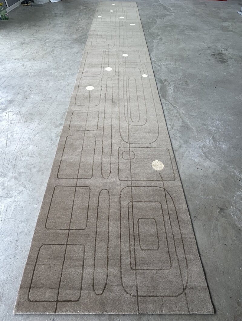 Brown Runner Modern Art runner 