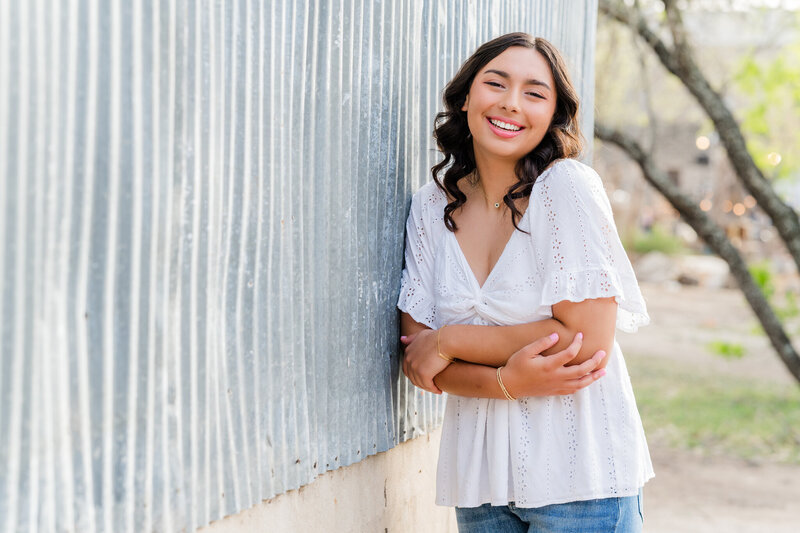 Canyon High School senior photoshoot in Gruene