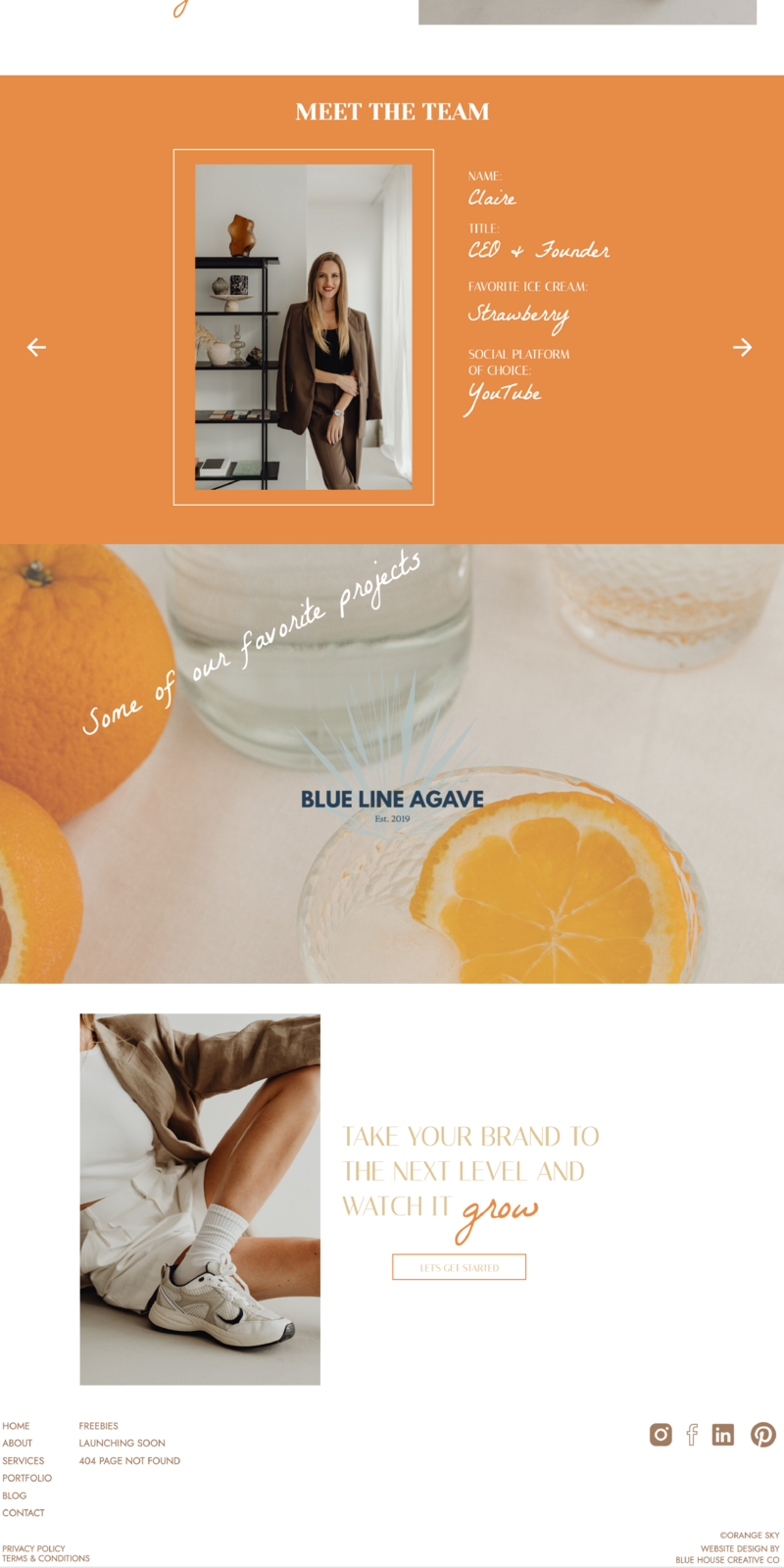 The Orange Sky Website Template is the perfect website template for marketing agencies, virtual assistants, social media managers, designers, artists and other creative service providers. Includes blog pages and portfolio pages.
