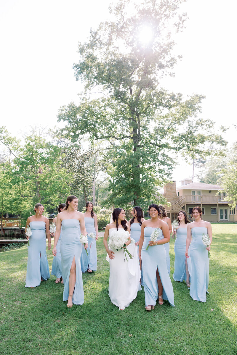 Pastel Blue Bridesmaids