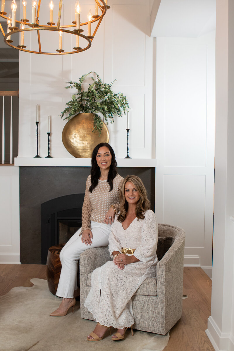 Kate Lee and Leanne Tuzza in bright home
