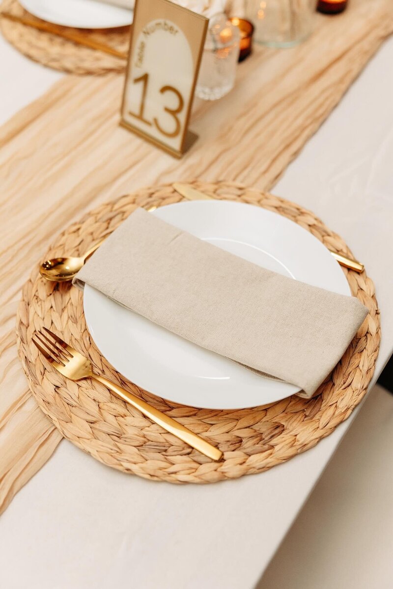 Woven charger 1-Rori Ranch Rentals