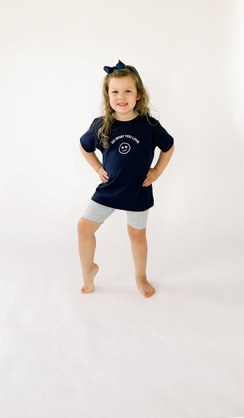 True40 toddler tee navy