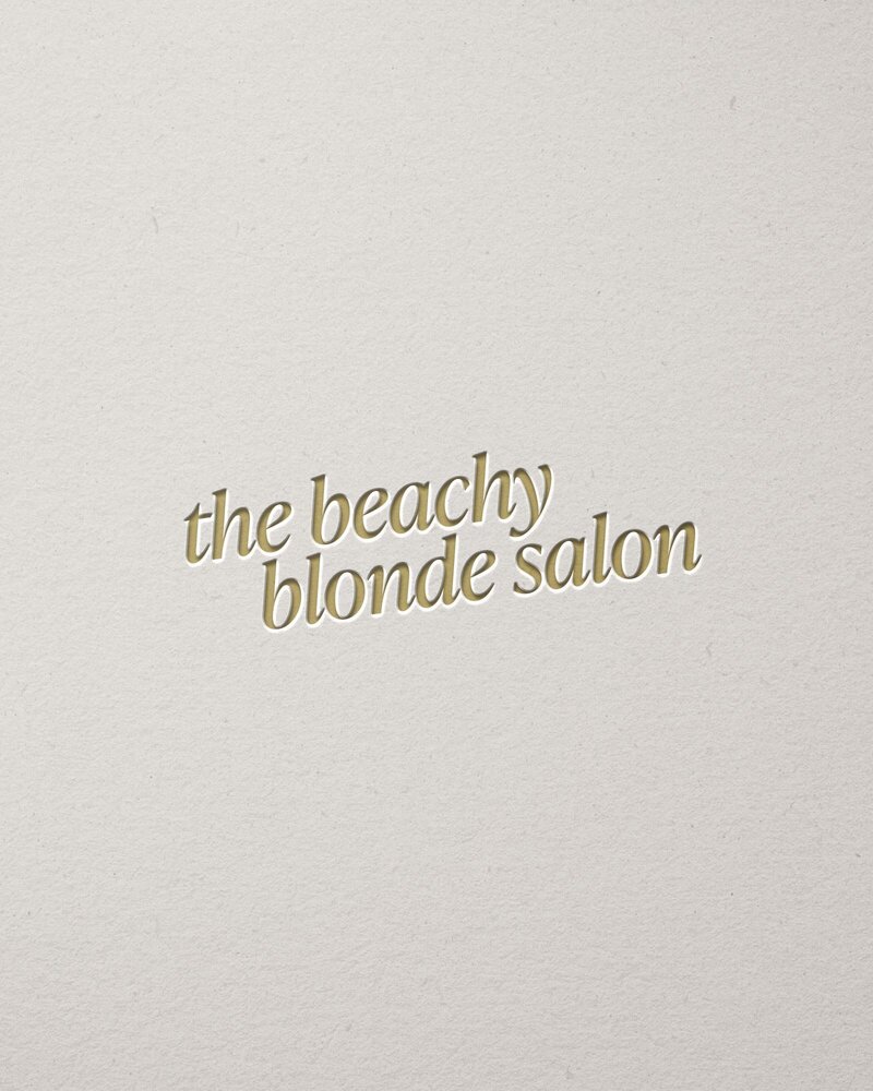 Timeless brand design for a hair salon, focusing on clean lines and sophisticated aesthetics.