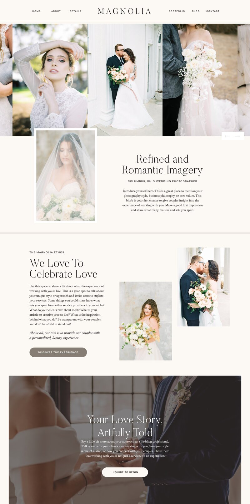 Magnolia Showit Template