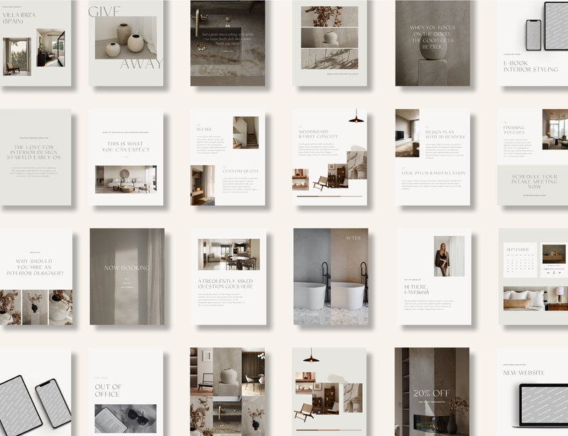 Earthy Instagram templates 4:5 Fern & Fig 13