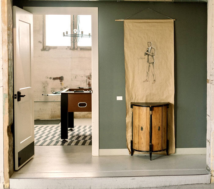 Details of the grooms room at the st vrain wedding venue