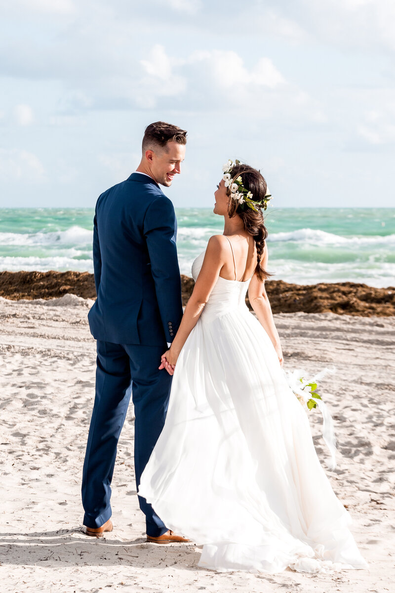 Romantic wedding film captured at a beach wedding in Florida.