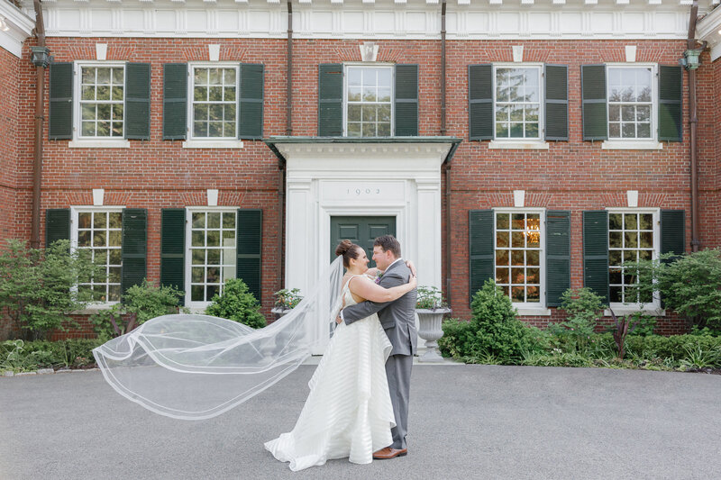 bradley estate wedding bride and groom garden portrait-2