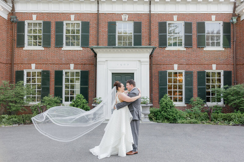 bradley estate wedding bride and groom garden portrait-2