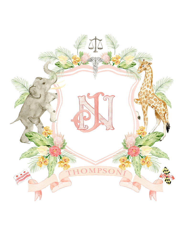 Watercolor-Wedding-Crest-Alicia-Betz-The-Welcoming-District-Naina-Josh