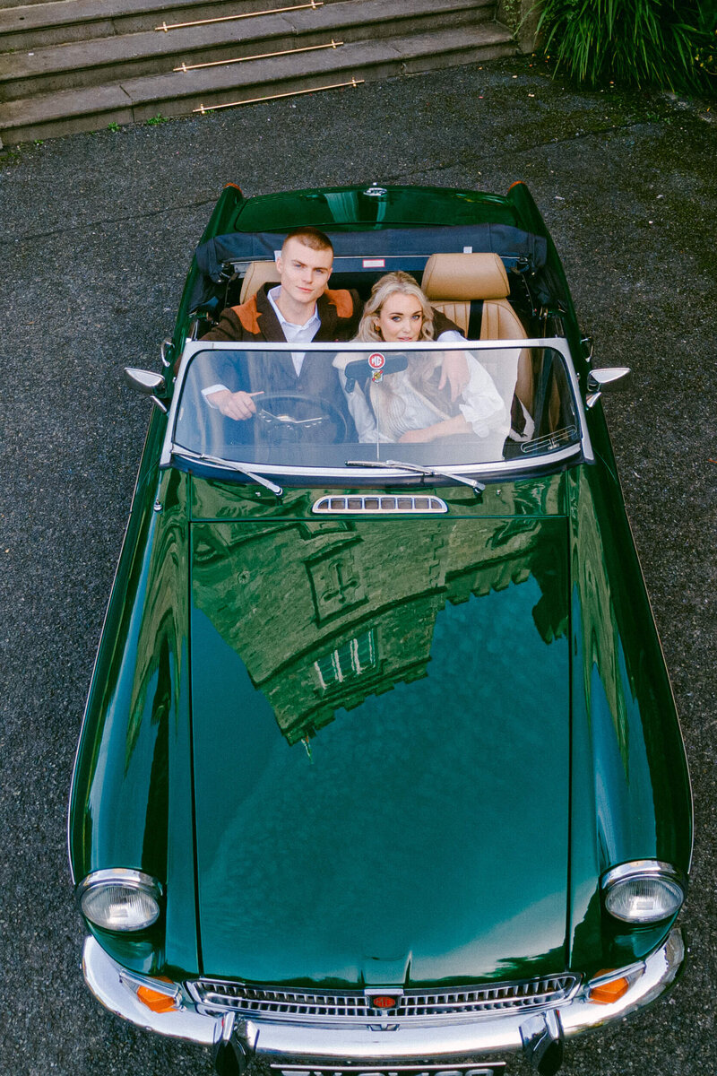 A wedding engagement photo shoot at Luttrellstown castle in Dublin Ireland